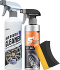 Wheel & Tire Care Kit: Acid Wheel Cleaner (500ml) + Tire Shine Spray (300ml) with Brush & Microfiber Towel
