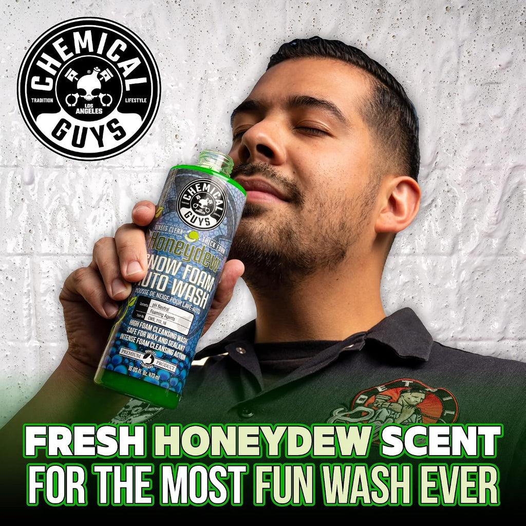 KOCHCHEMIE Gentle Snow Foam - pH Neutral Pre-Cleaning; Works With Foam Cannons & Sprayers; Manual Washing Shampoo; Safe on Existing Wax & Sealed Surfaces; Unique Cherry Fragrance (1 Liter)