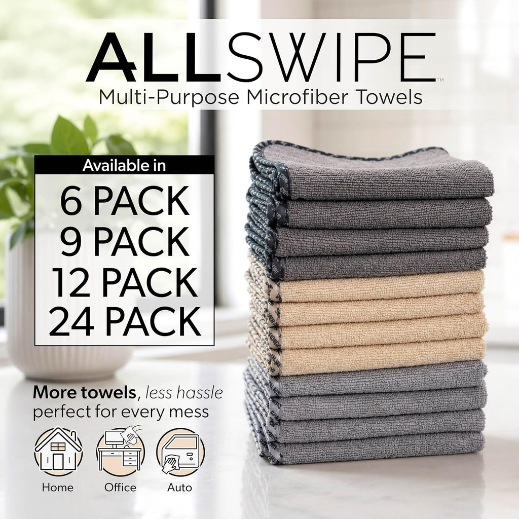 ALLSWIPE MULTI-PURPOSE MICROFIBER TOWELS